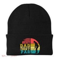 Best Dad By Par Retro Sunset Beanie thumb 0