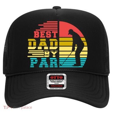 Best Dad By Par Retro Sunset Hat