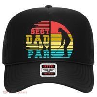 Best Dad By Par Retro Sunset Hat thumb 0
