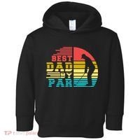 Best Dad By Par Retro Sunset Toddler Hoodie thumb 0