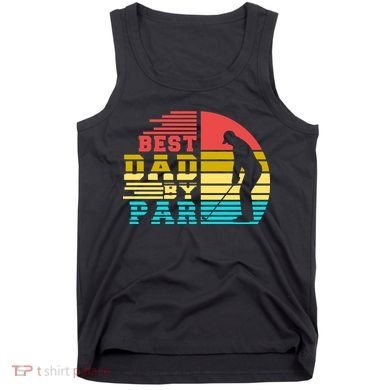 Best Dad By Par Retro Sunset Tank Top