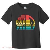 Best Dad By Par Retro Sunset Toddler T-Shirt thumb 0
