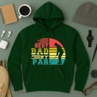 Best Dad By Par Retro Sunset Hoodie thumb 3