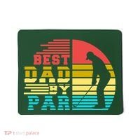 Best Dad By Par Retro Sunset Mousepad thumb 0