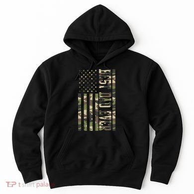 Best Dad Ever Army Flag Hoodie