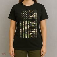 Best Dad Ever Army Flag T-Shirt thumb 4