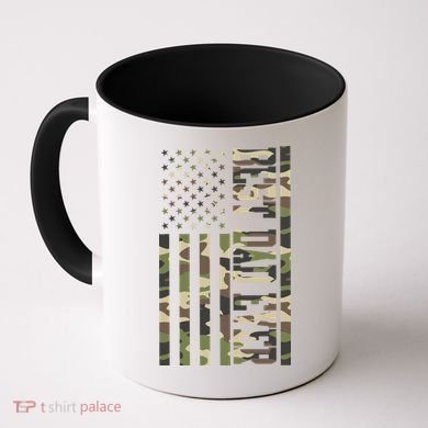 Best Dad Ever Army Flag Coffee Mug
