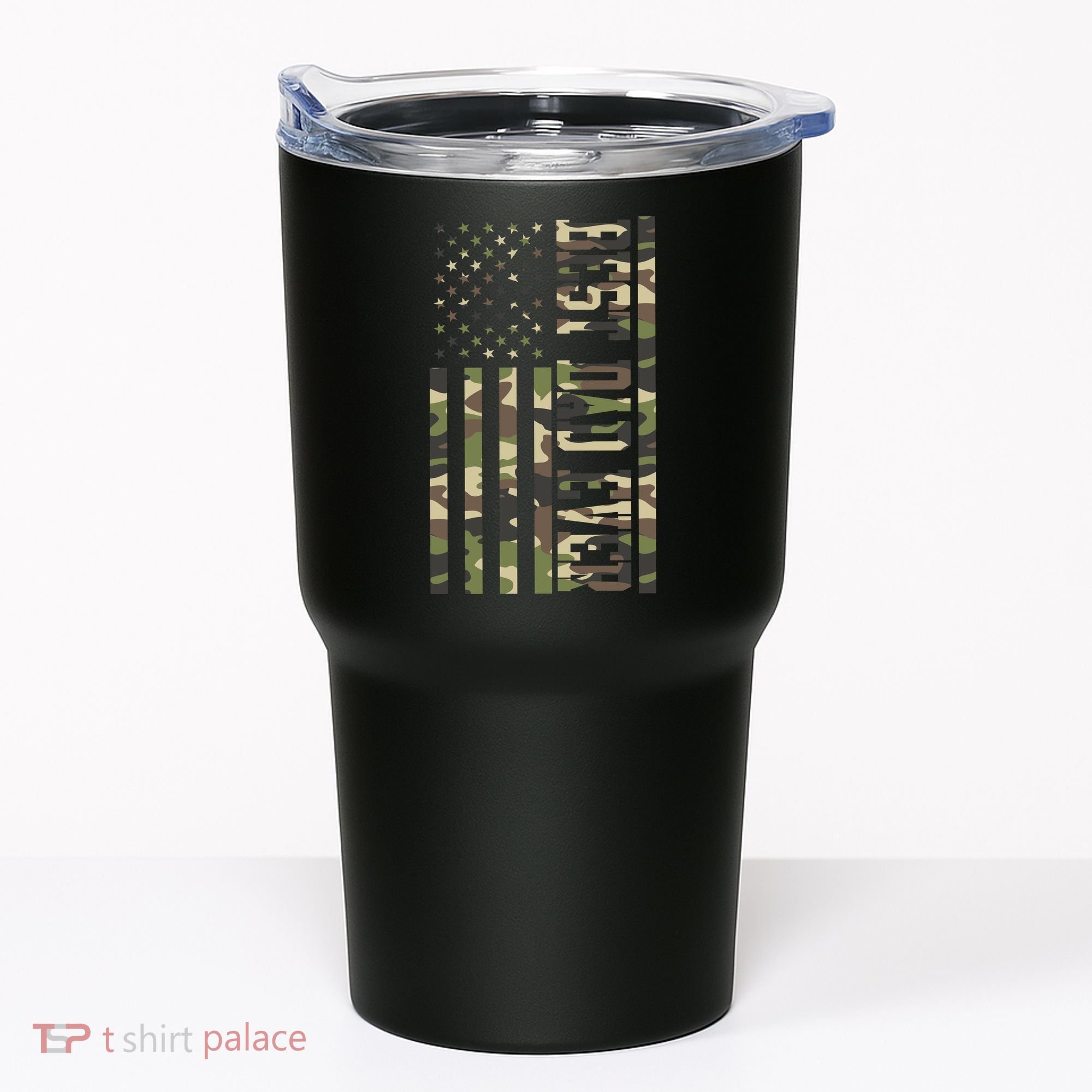 Best Dad Ever Army Flag Tumbler