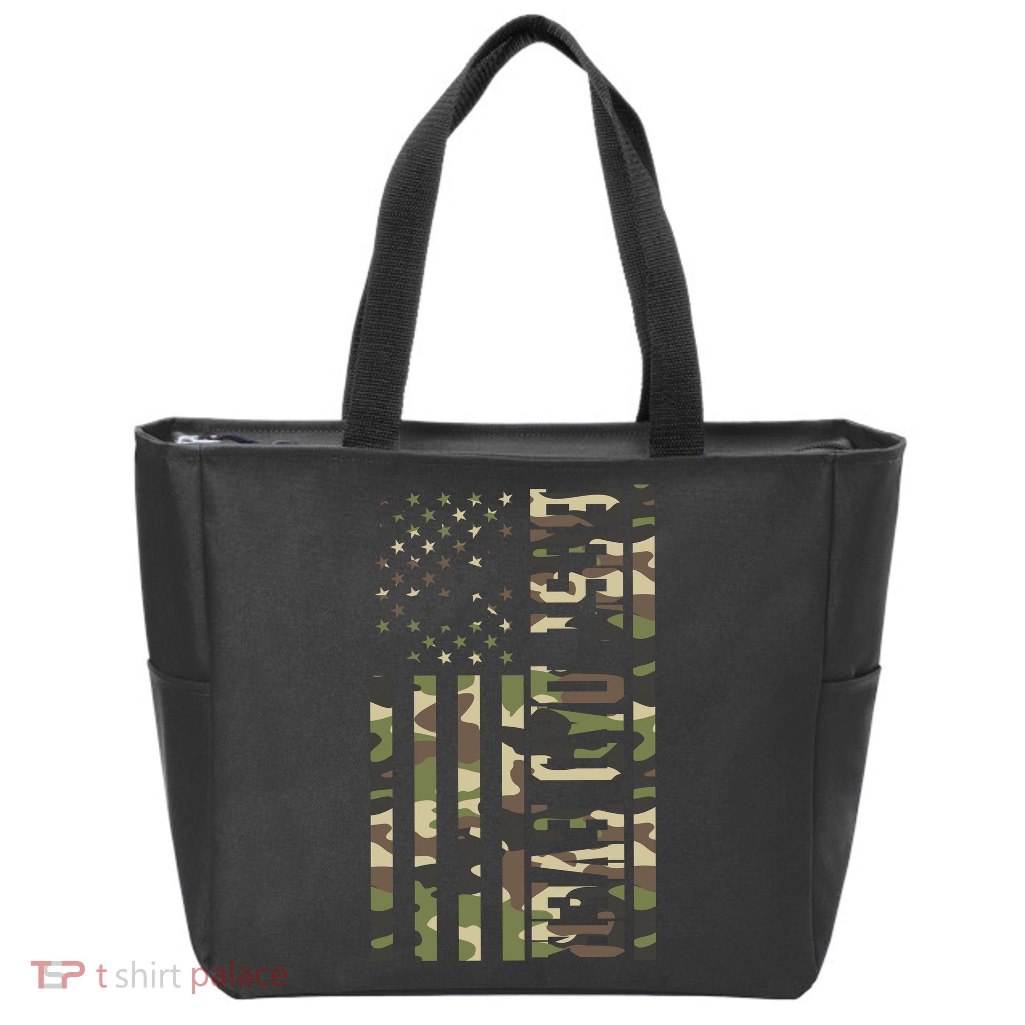 Best Dad Ever Army Flag Tote Bag