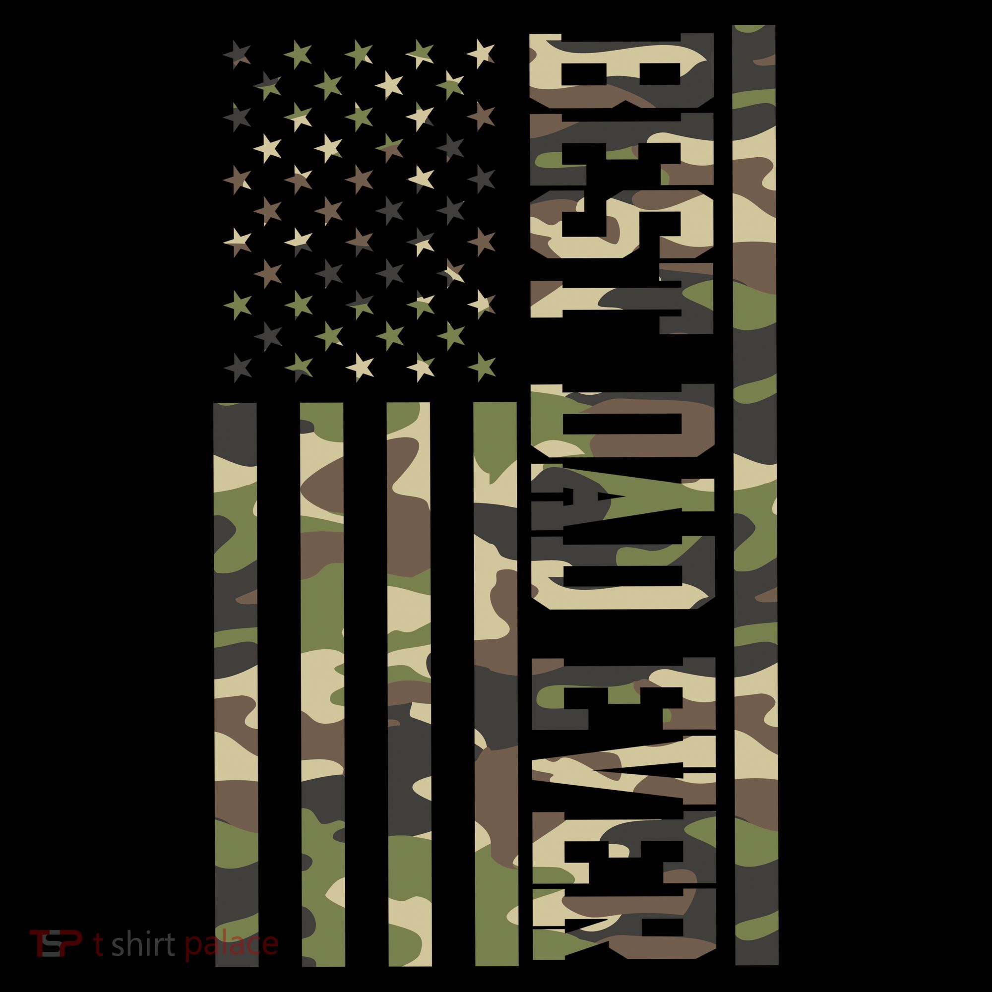 Best Dad Ever Army Flag Tote Bag