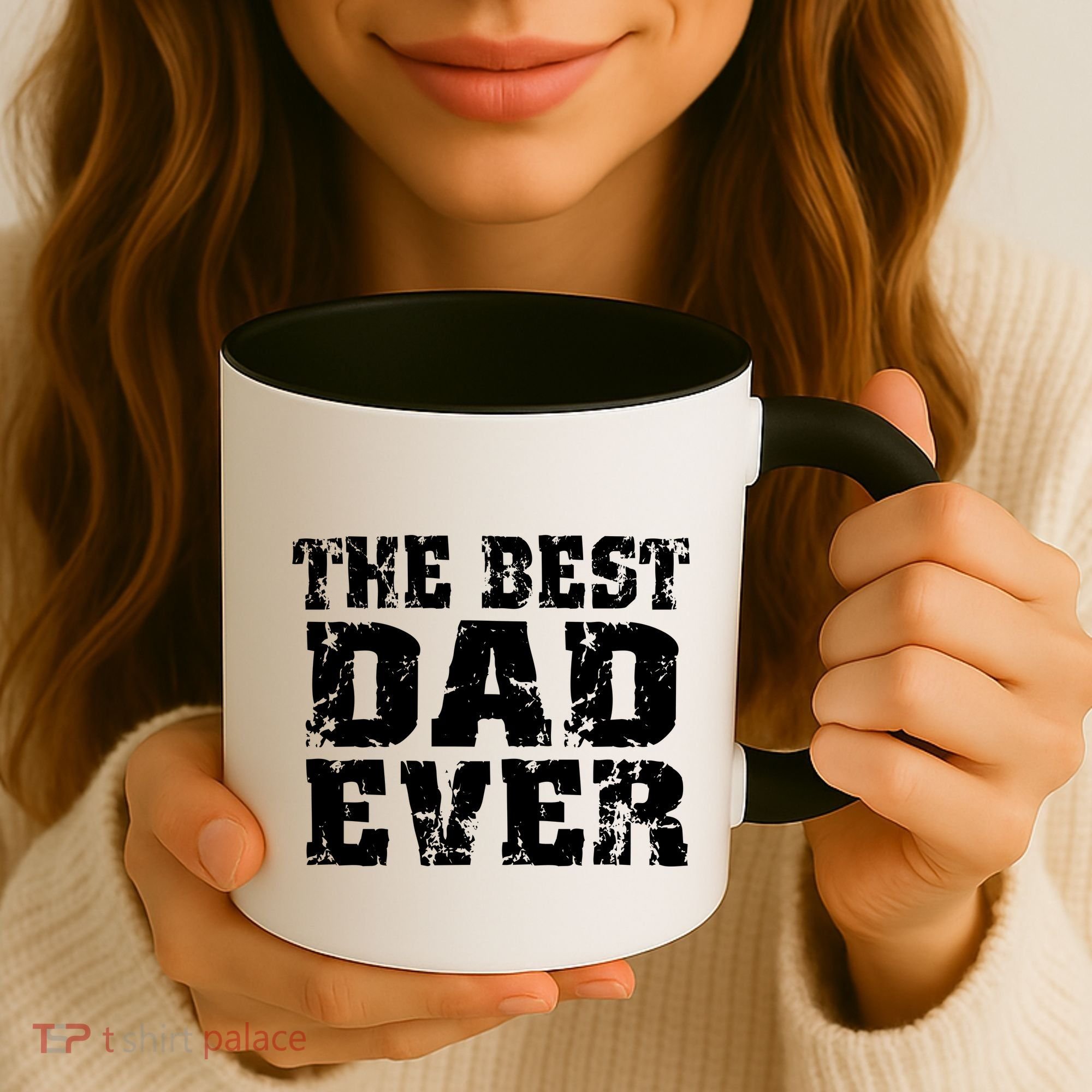 Best Dad Ever Block Logo Coffee Mug