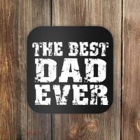 Best Dad Ever Block Logo Coaster thumb 0