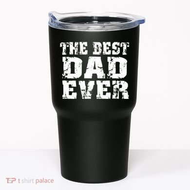 Best Dad Ever Block Logo Tumbler