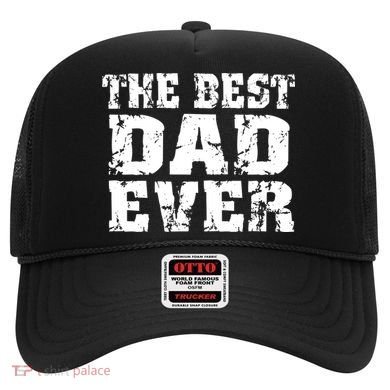 Best Dad Ever Block Logo Hat