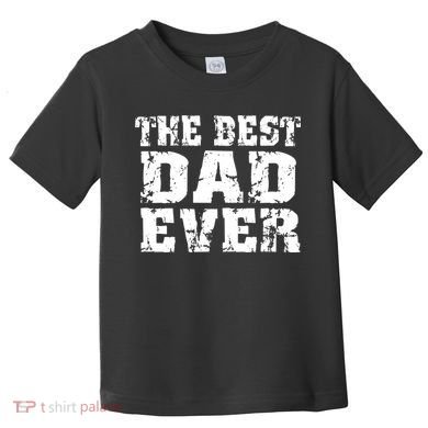 Best Dad Ever Block Logo Toddler T-Shirt