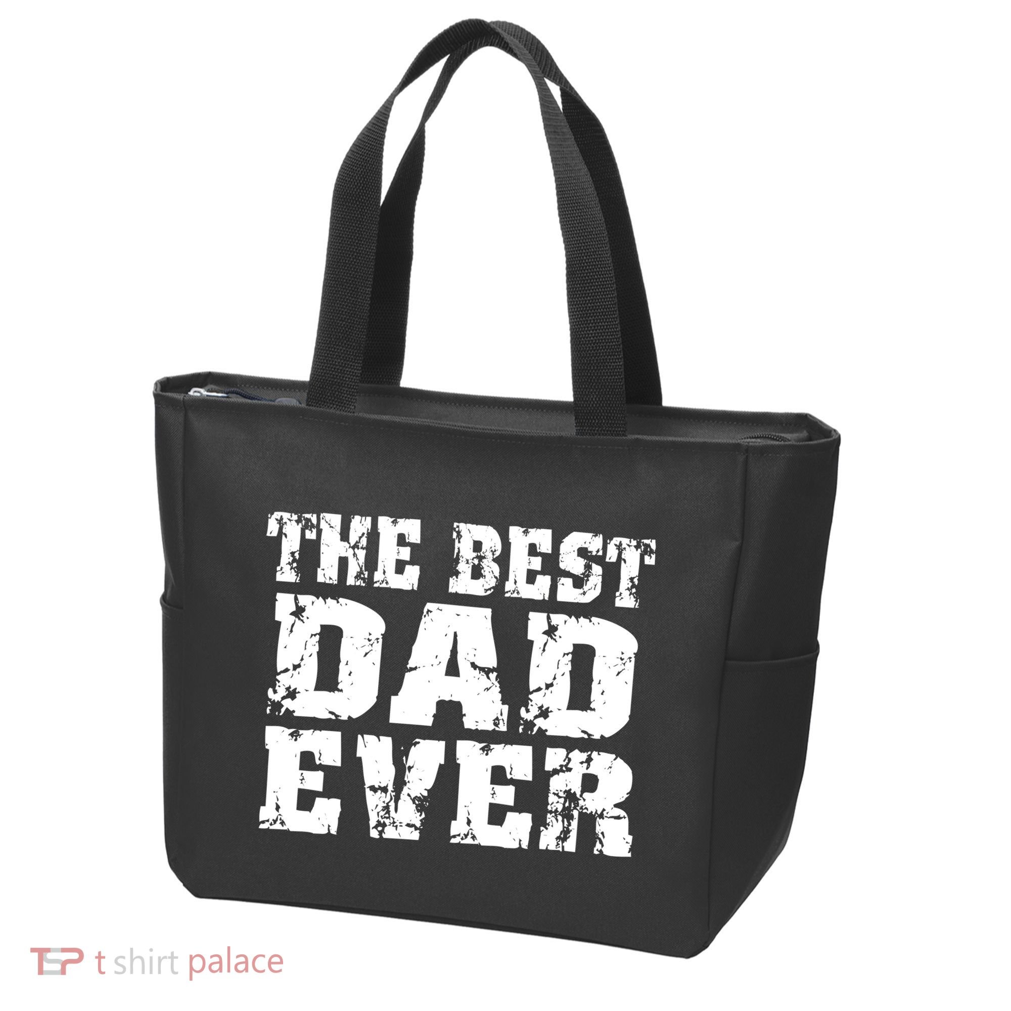 Best Dad Ever Block Logo Tote Bag