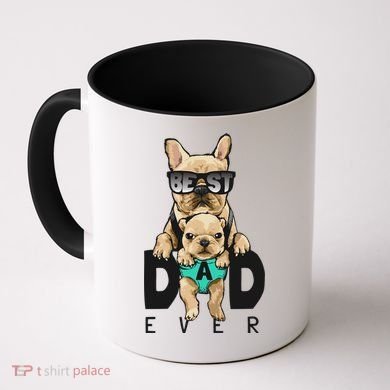 Best Dad Ever Cute Funny Dog Pug Dad Coffee Mug