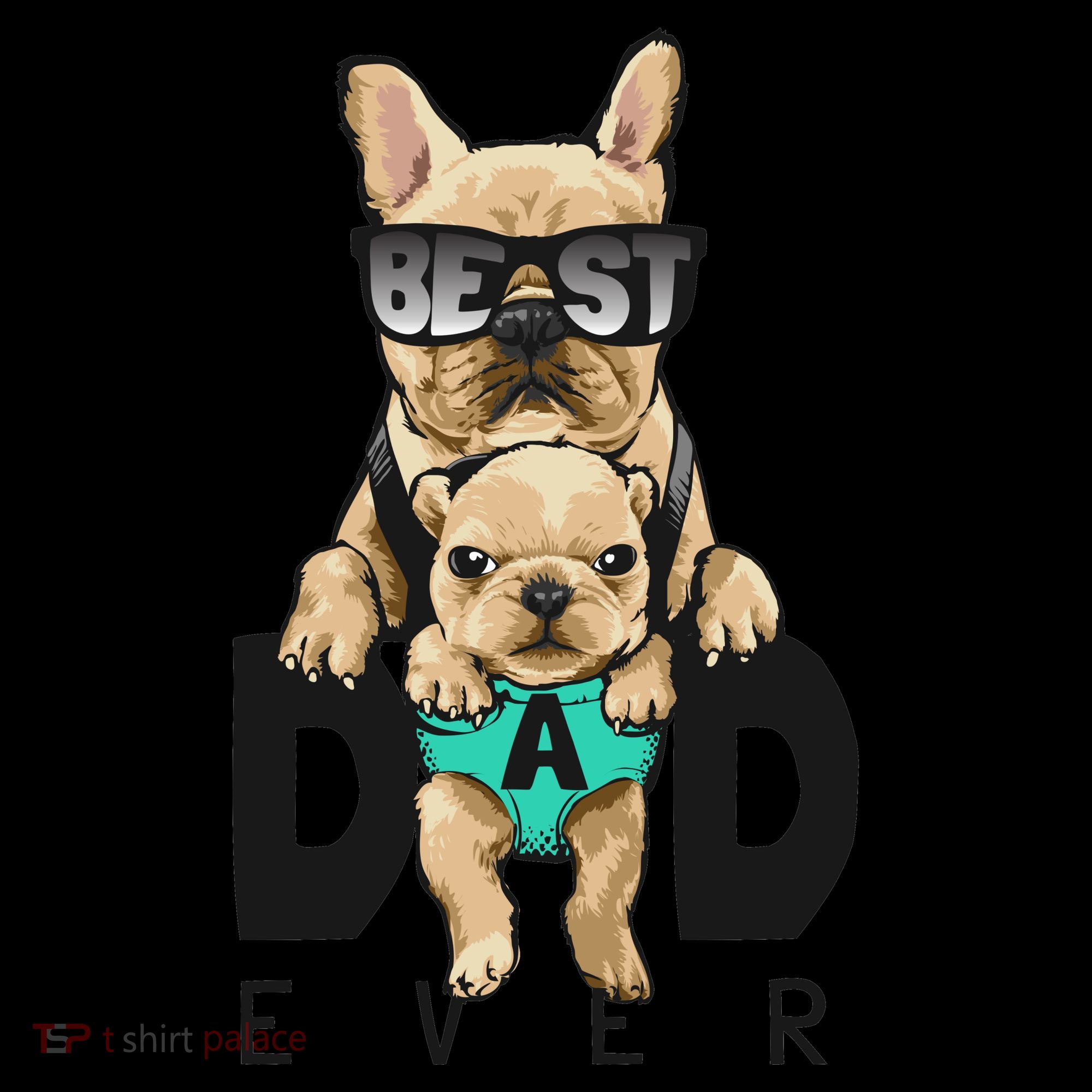 Best Dad Ever Cute Funny Dog Pug Dad Coffee Mug