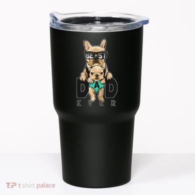 Best Dad Ever Cute Funny Dog Pug Dad Tumbler
