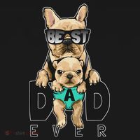 Best Dad Ever Cute Funny Dog Pug Dad Visor thumb 3