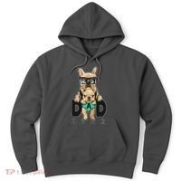 Best Dad Ever Cute Funny Dog Pug Dad Hoodie thumb 0