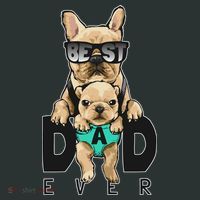 Best Dad Ever Cute Funny Dog Pug Dad Hoodie thumb 7