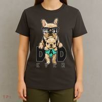 Best Dad Ever Cute Funny Dog Pug Dad T-Shirt thumb 4