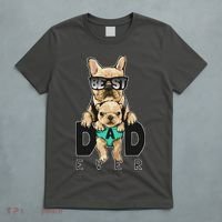 Best Dad Ever Cute Funny Dog Pug Dad T-Shirt thumb 5