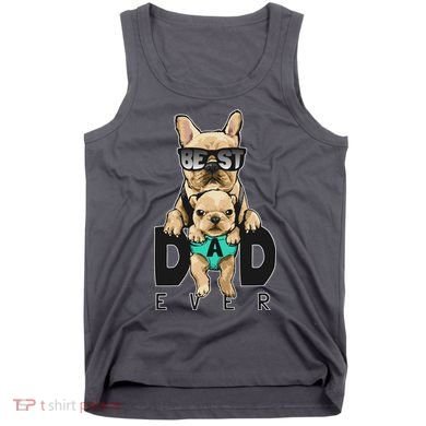 Best Dad Ever Cute Funny Dog Pug Dad Tank Top