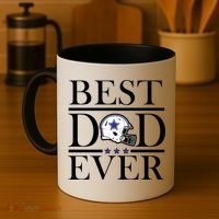 Best Dad Ever Dallas Football Coffee Mug thumb 4