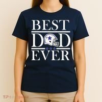 Best Dad Ever Dallas Football T-Shirt thumb 4