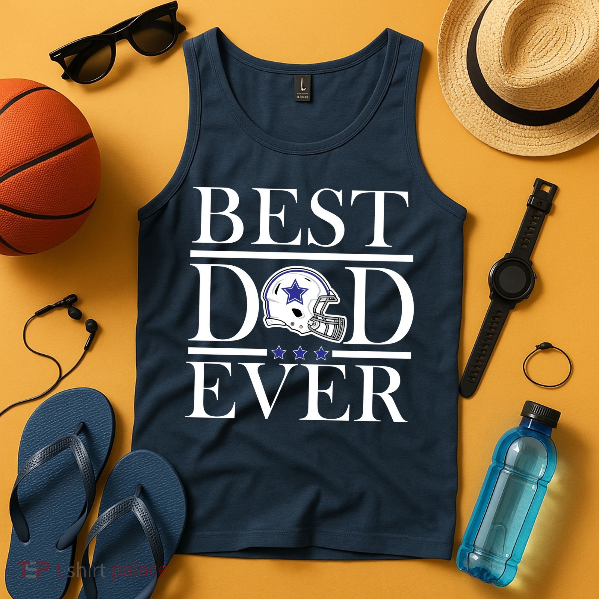 Best Dad Ever Dallas Football Tank Top