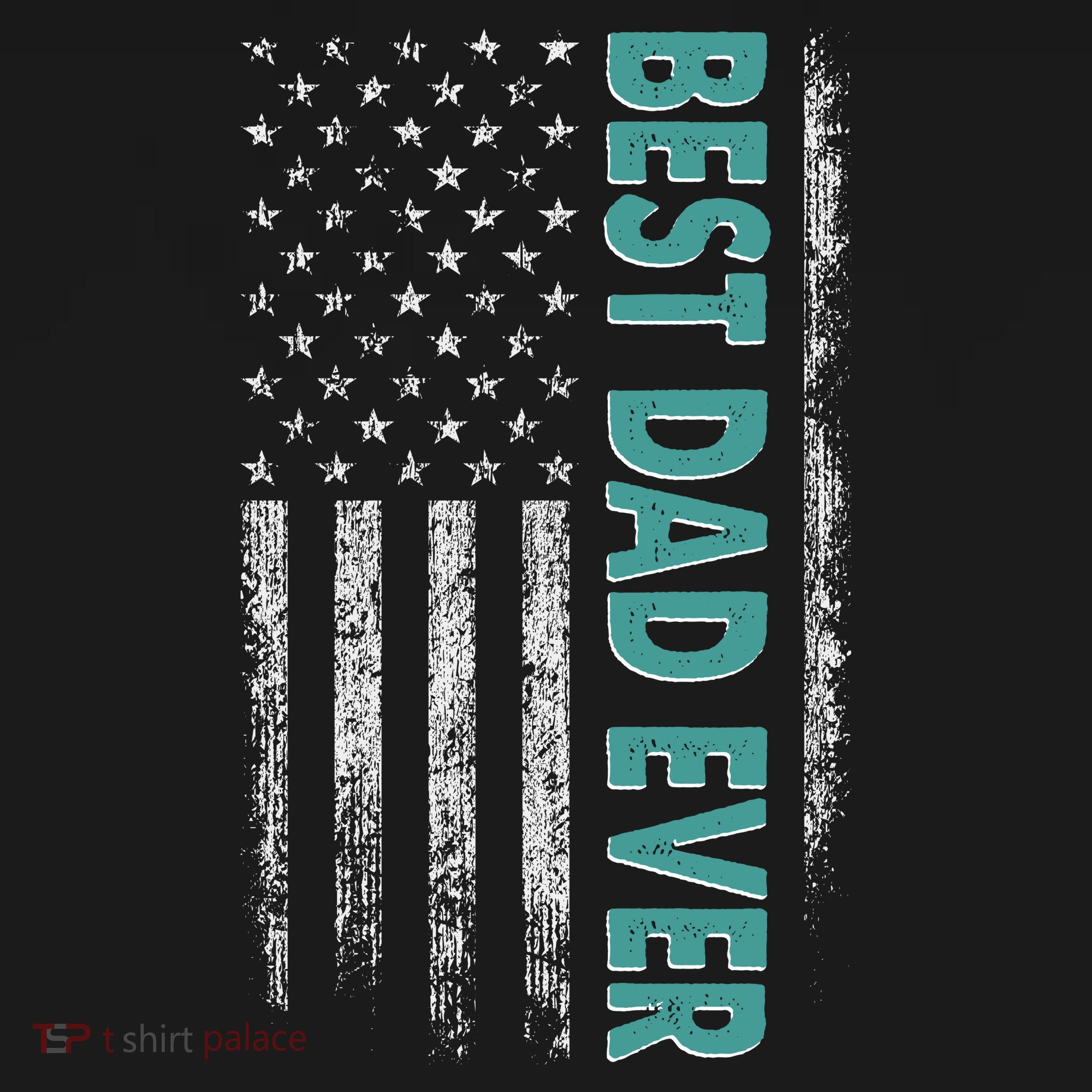Best Dad Ever Distressed USA American Flag Sweatshirt