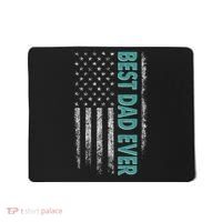 Best Dad Ever Distressed USA American Flag Mousepad thumb 0