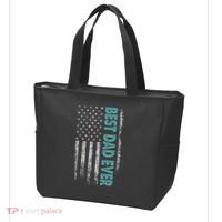 Best Dad Ever Distressed USA American Flag Tote Bag thumb 3