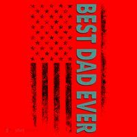 Best Dad Ever Distressed USA American Flag Santa Hat thumb 1