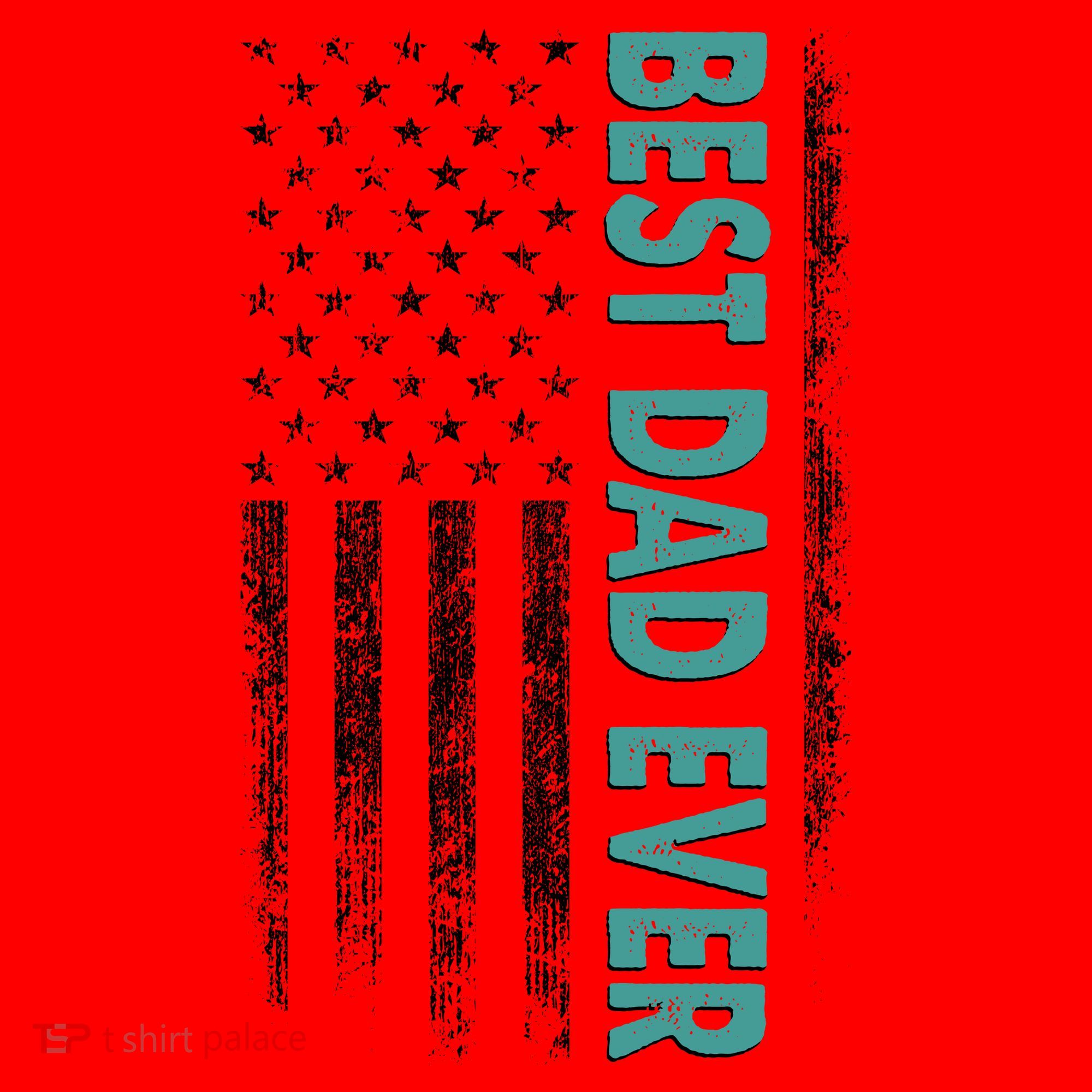 Best Dad Ever Distressed USA American Flag Santa Hat