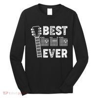 Best Dad Ever Musical Guitar Chords Long Sleeve Shirt thumb 0