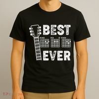 Best Dad Ever Musical Guitar Chords T-Shirt thumb 3
