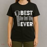 Best Dad Ever Musical Guitar Chords T-Shirt thumb 4