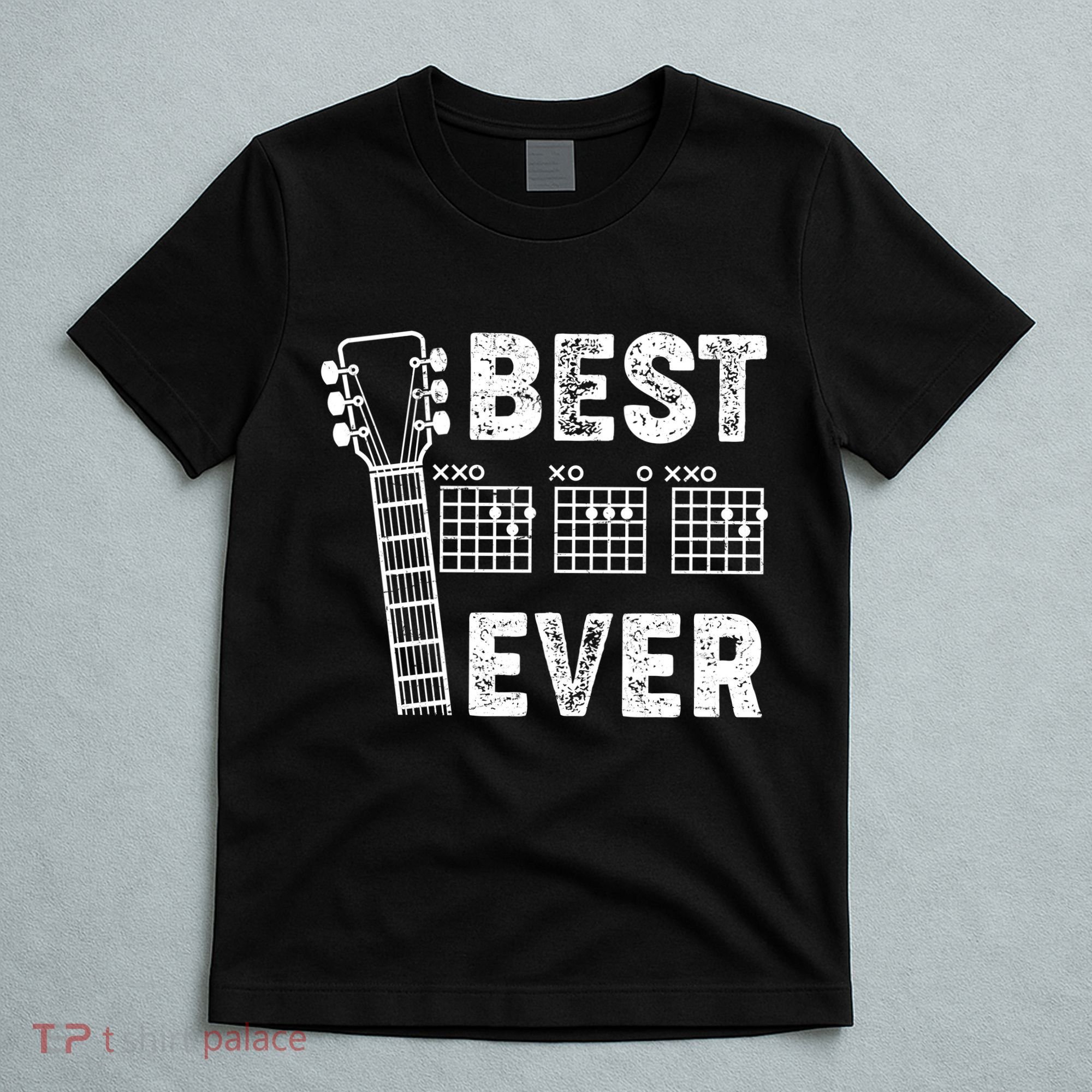 Best Dad Ever Musical Guitar Chords T-Shirt