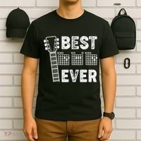 Best Dad Ever Musical Guitar Chords T-Shirt thumb 6