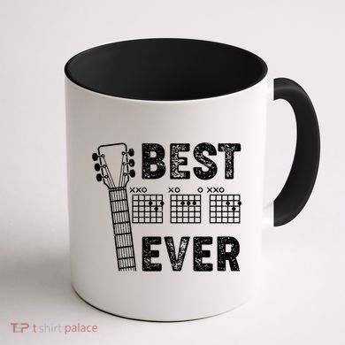 Best Dad Ever Musical Guitar Chords Coffee Mug back