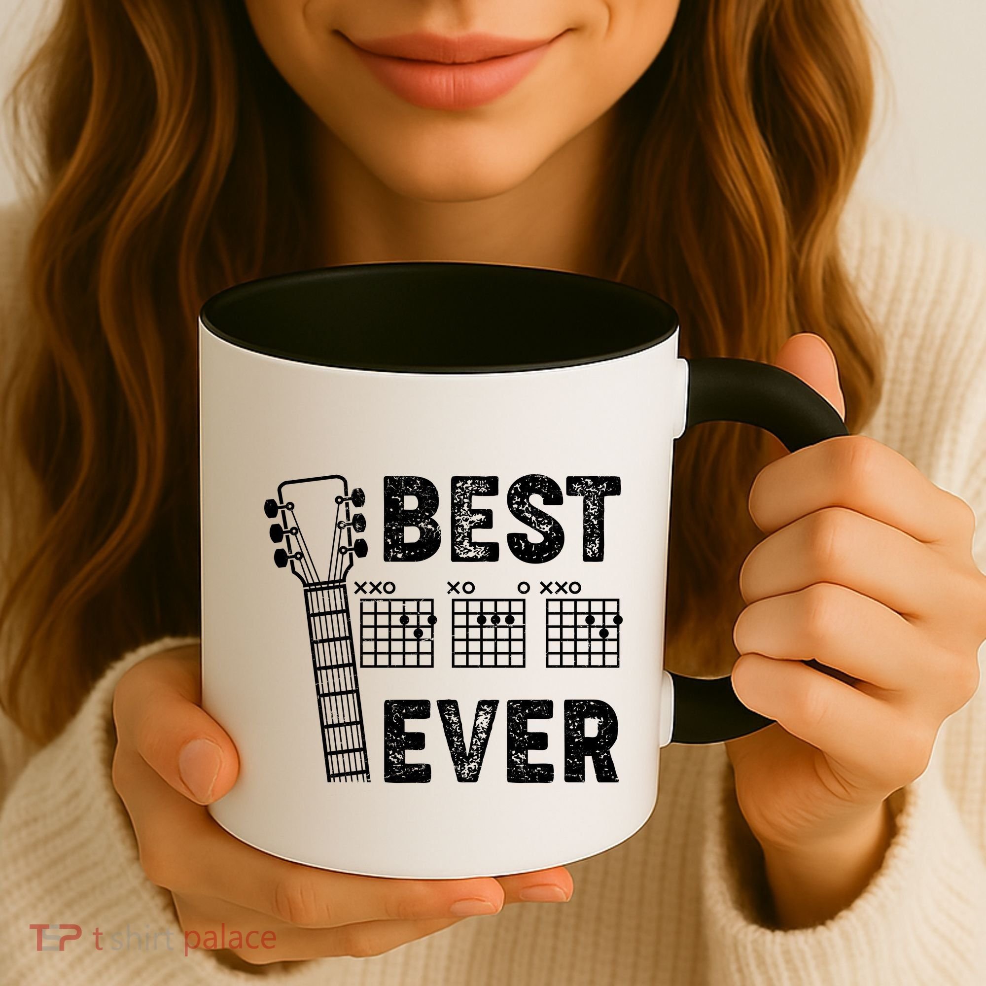 Best Dad Ever Musical Guitar Chords Coffee Mug
