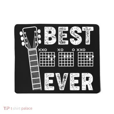 Best Dad Ever Musical Guitar Chords Mousepad
