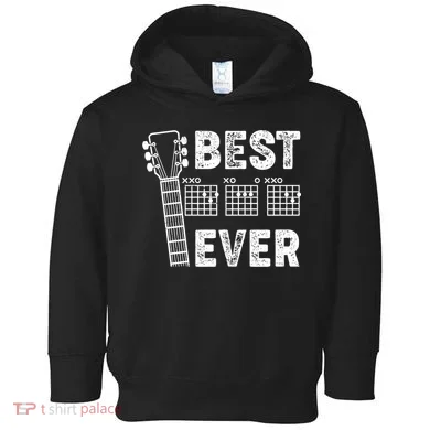 Best Dad Ever Musical Guitar Chords Toddler Hoodie