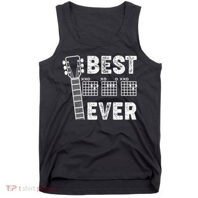 Best Dad Ever Musical Guitar Chords Tank Top