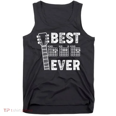 Best Dad Ever Musical Guitar Chords Tank Top