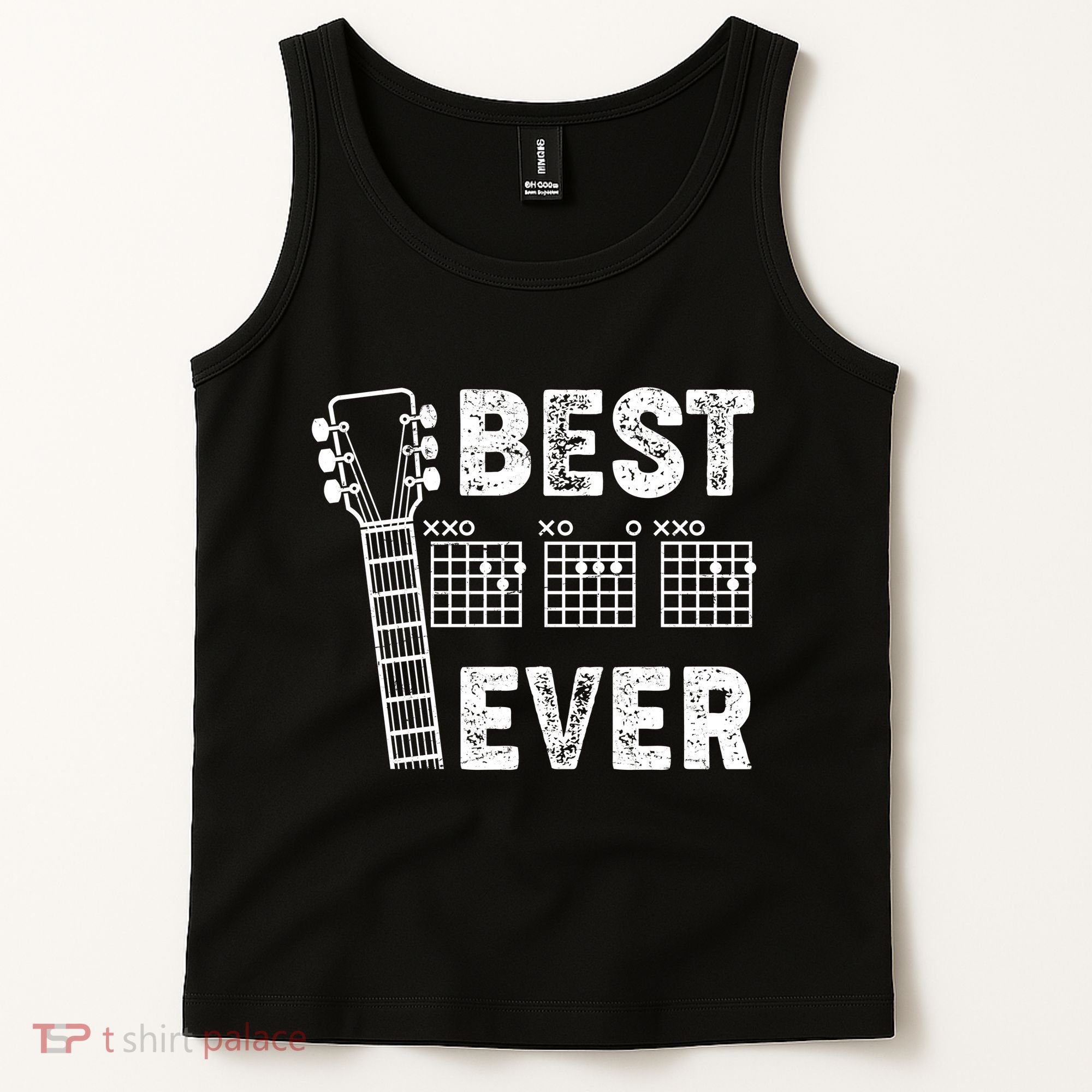 Best Dad Ever Musical Guitar Chords Tank Top