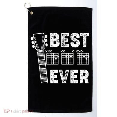 Best Dad Ever Musical Guitar Chords Golf Towel